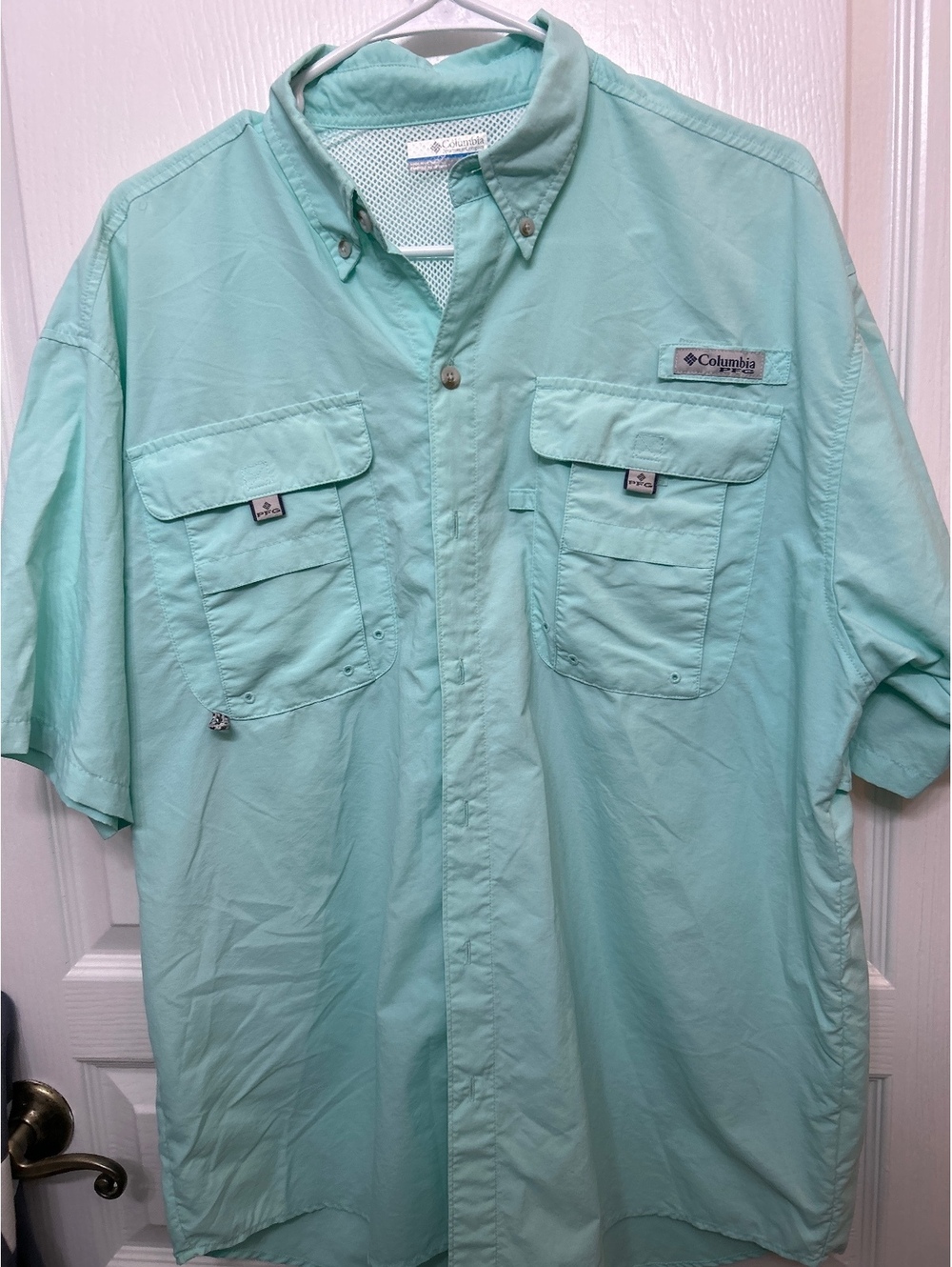 Columbia Sportswear Men's Short Sleeve Fishing Shirt Size M